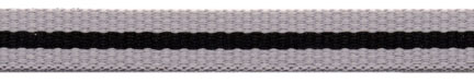 <font color="red">IN STOCK</font><br>3/8" Poly Heavy Twill 3 Stripe-Grey/Black/Grey