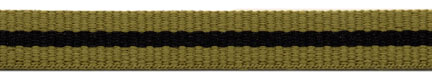 <font color="red">IN STOCK</font><br>3/8" Poly Heavy Twill 3 Stripe-Kiwi/Black/Kiwi