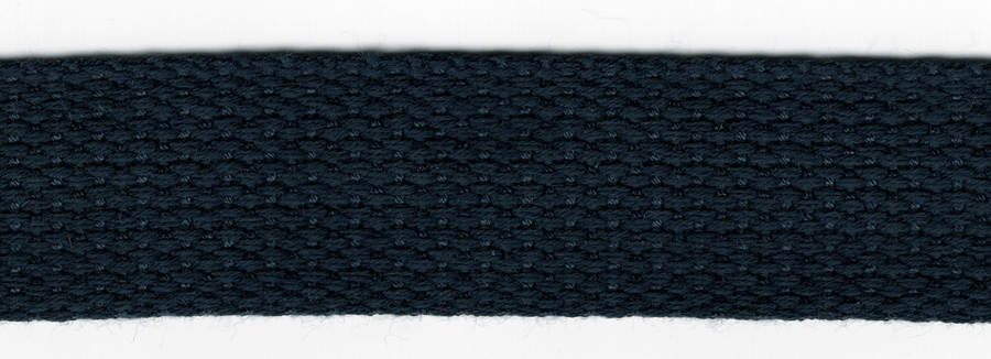 <font color="red">IN STOCK</font><br>1" Cotton Webbing-Dark Navy<br>(Industry Standard)