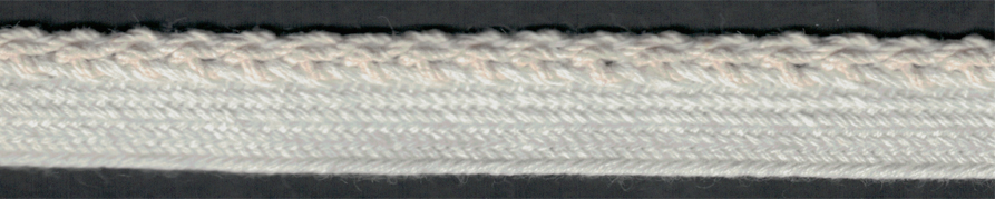 <font color="red">IN STOCK<br>MADE IN USA</font><br>3/8" Cotton Macrame Cordedge/Piping-Ivory