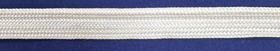 <font color="red">IN STOCK<br>MADE IN USA</font><br>3/8" Poly Plain Weave Cordedge-White